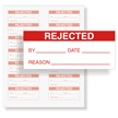 Rejected QC Labels keep workers informed and save money on costly repairs over time.