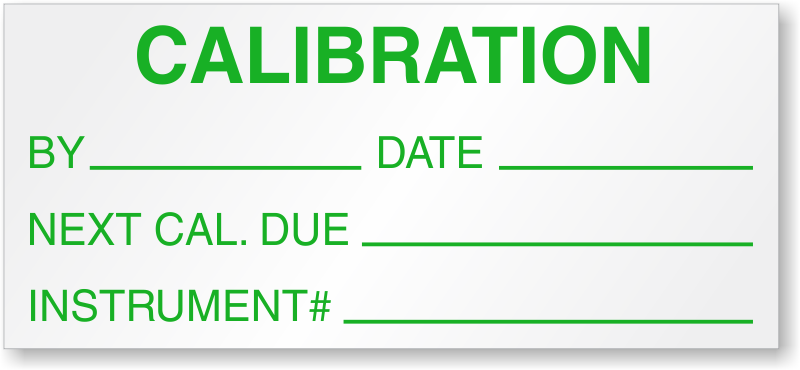 Mess Pr ftechnik 200 X Calibration Record Labels Calibration Labels 